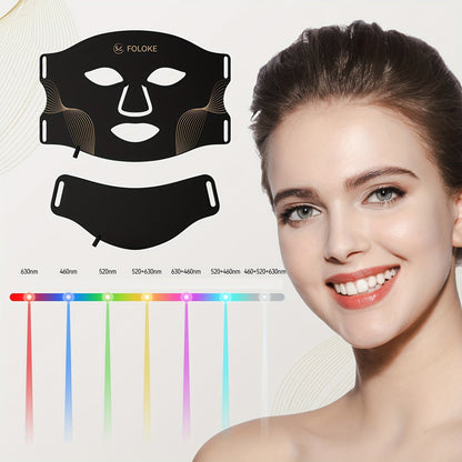 FOLOKE LED Light Therapy Mask Skin Care, 103 3-in-1 Fusion LED Beads, LEDs face mask & neck mask Infrared Red - Wavelength for Home Use, – Advanced Skincare Made Easy Bright Mart