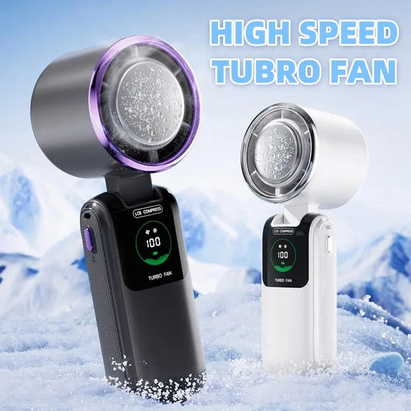 Ice Pack High-Speed Handheld Electric Fan Bright Mart