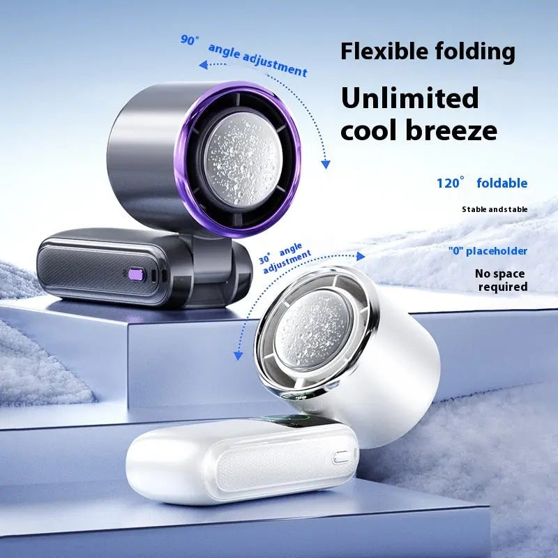 Ice Pack High-Speed Handheld Electric Fan Bright Mart