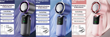 Ice Pack High-Speed Handheld Electric Fan Bright Mart