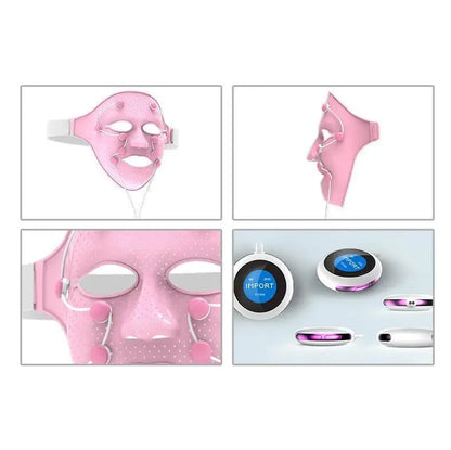 Electric Facial Massage Mask – Anti-Aging 3D Silicone SPA Magnet Beauty Massager for Wrinkle Reduction