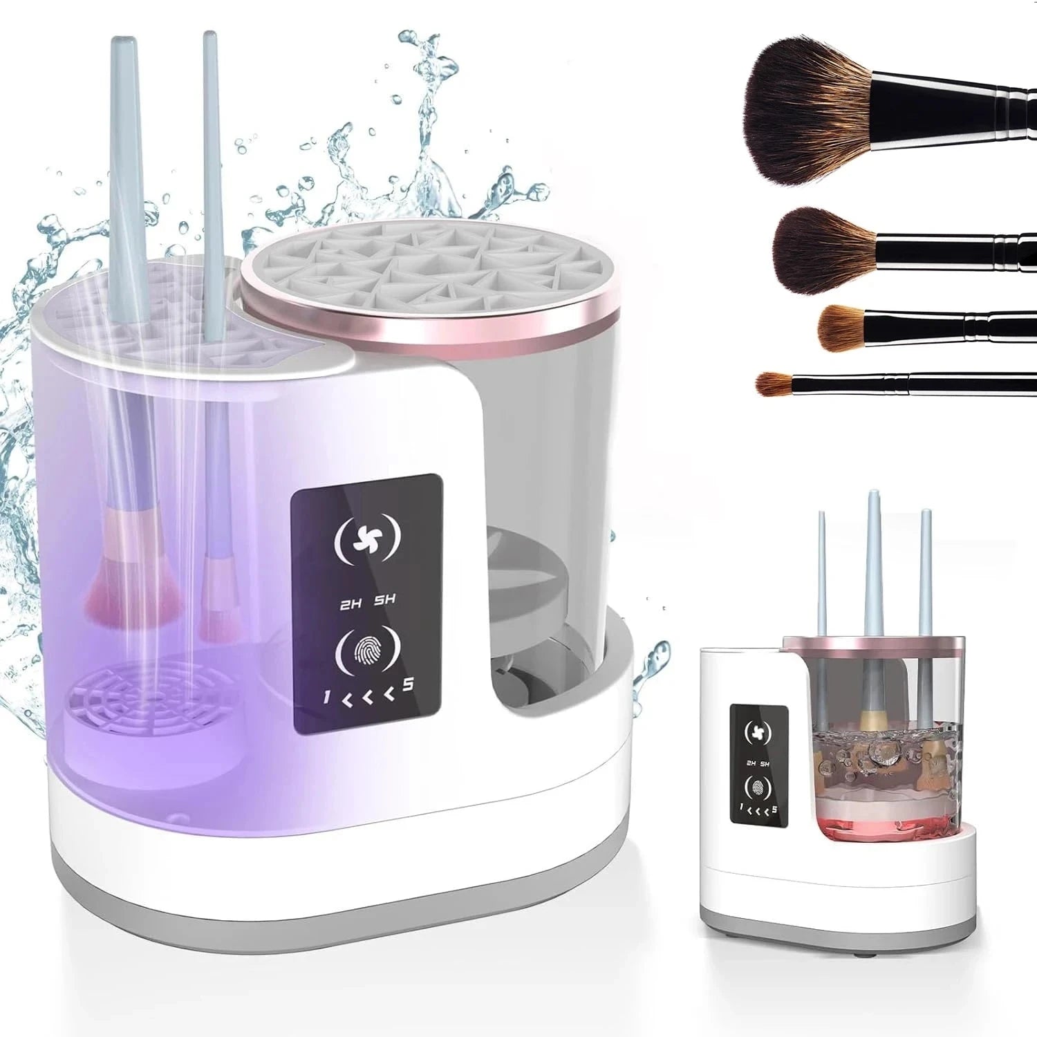 3-in-1 Electric Makeup Brush Cleaner & Dryer – Fast USB Automatic Beauty Tool USA Bright Mart