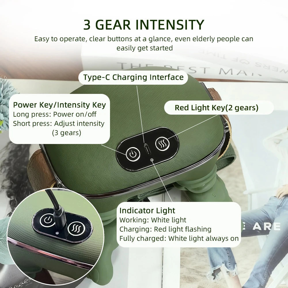 Wireless Neck & Shoulder Massager with Heat – Deep Tissue 4D Bright Mart