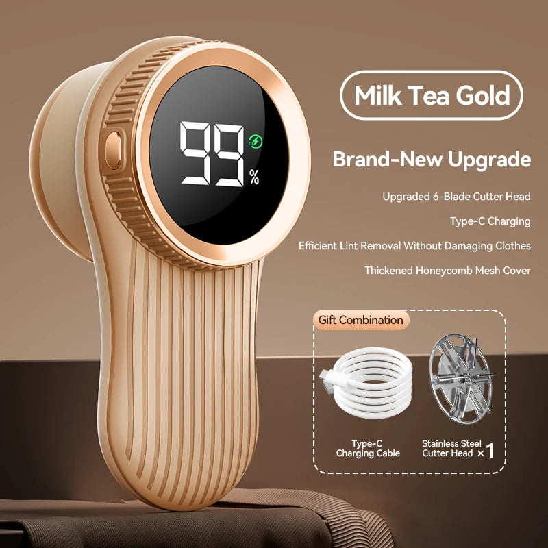 Portable Electric Fabric Shaver Rechargeable LED Display