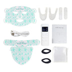 Red Light Therapy for Face & Neck, Red Light Mask with 850nm NIR, 7-1 Colors LED Light Therapy mask, Rechargeable LED Face & Neck Mask for Anti-Aging, Skin Firming & Radiant Glow at Home Bright Mart