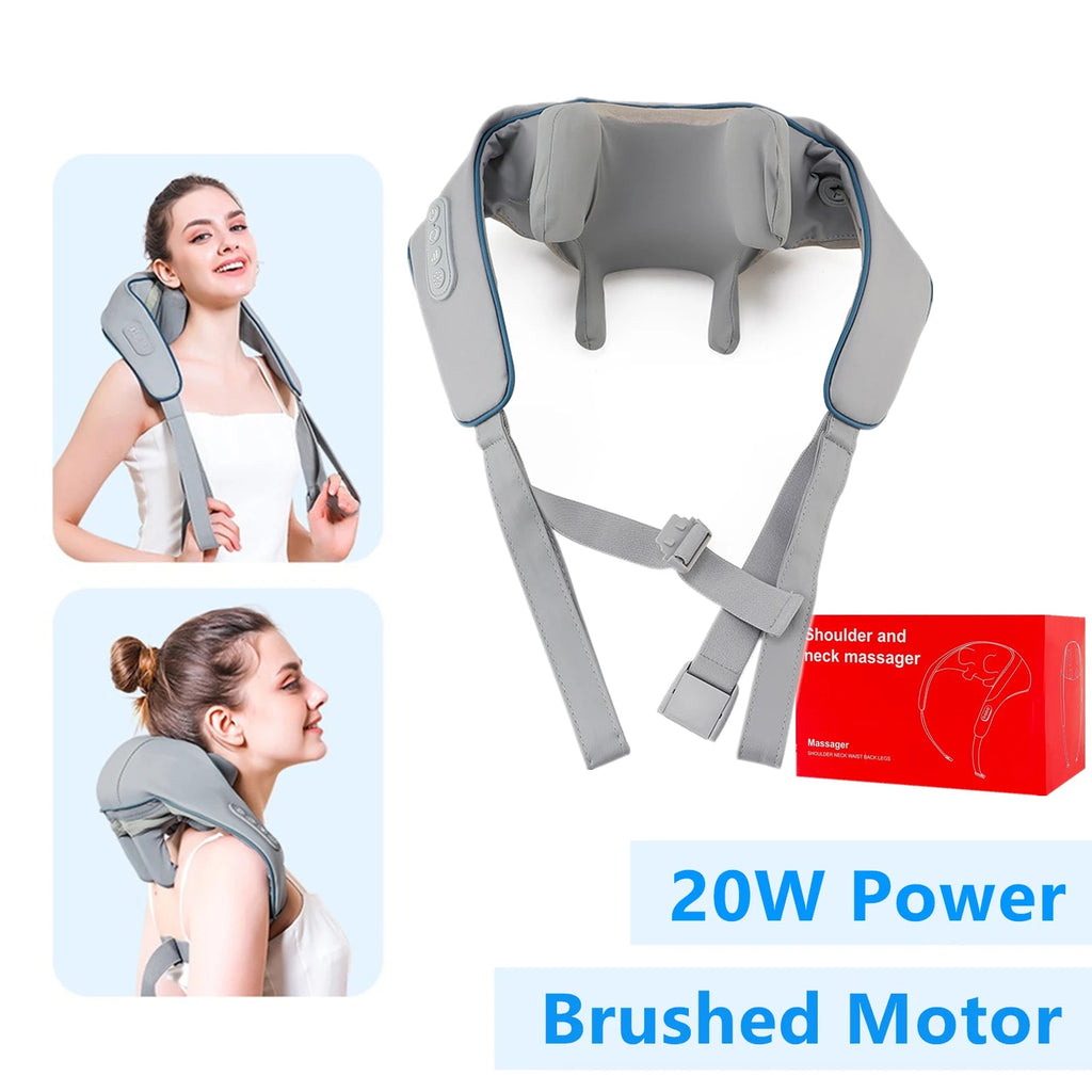 Cordless Neck Massager with Heat – 4D Deep Kneading 2025 Bright Mart