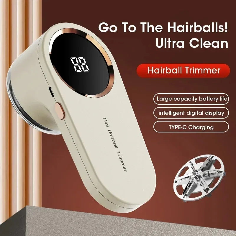 Portable Electric Fabric Shaver Rechargeable LED Display