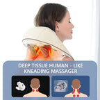 Cordless Neck Massager with Heat – 4D Deep Kneading 2025 Bright Mart