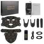 Red Light Therapy for Face & Neck, Red Light Mask with 850nm NIR, 7-1 Colors LED Light Therapy mask, Rechargeable LED Face & Neck Mask for Anti-Aging, Skin Firming & Radiant Glow at Home Bright Mart