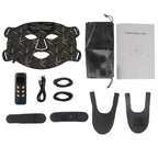 Red Light Therapy for Face & Neck, Red Light Mask with 850nm NIR, 7-1 Colors LED Light Therapy mask, Rechargeable LED Face & Neck Mask for Anti-Aging, Skin Firming & Radiant Glow at Home Bright Mart