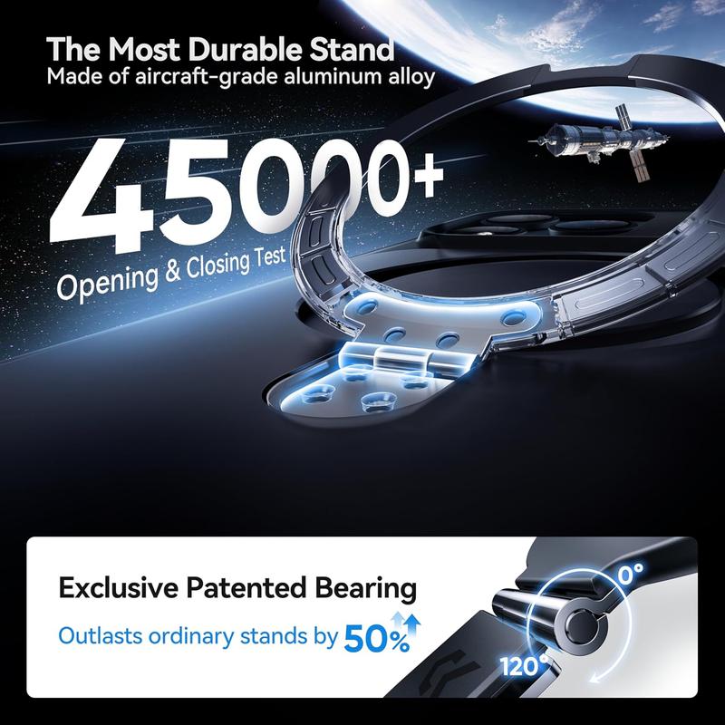 CASEKOO Deep Blue Iphone 17 Pro Max Case with Magnetic Invisible Stand for Iphone 17 Cases [Military Drop Protection] [Compatible with Magsafe] Shockproof Translucent Matte Slim Promax Phone Cover