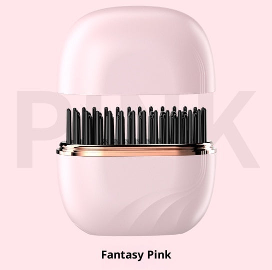Cordless Mini Hair Straightener Brush – Pocket-Size, Rechargeable & Travel Friendly Bright Mart