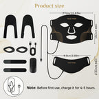 FOLOKE LED Light Therapy Mask Skin Care, 103 3-in-1 Fusion LED Beads, LEDs face mask & neck mask Infrared Red - Wavelength for Home Use, – Advanced Skincare Made Easy Bright Mart
